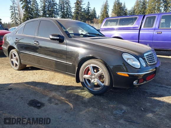 2003 Mercedes-Benz E 500 with VIN WDBUF70J53A095301, listed as a IAAI auction lot 41562876 with 184,517 mi miles and . Bid and sale history available at DreamBid. Image 1.
