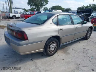 2002 Chevrolet Impala with VIN 2G1WF55K929224966, listed as a IAAI auction lot 41989267 with 121,010 mi miles. Bid and sale history available at carsss.com. Image 4.