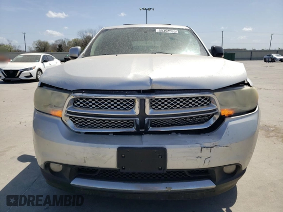 2013 Dodge Durango Crew with VIN 1C4SDHDTXDC552531, listed as a Copart auction lot 50353595 with 181,386 mi miles and Salvage title. Bid and sale history available at DreamBid. Image 5.