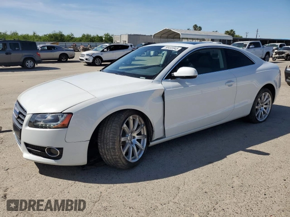2012 Audi A5 2.0T Premium Plus with VIN WAULFAFRXCA013809, listed as a Copart auction lot 50455945 with 80,708 mi miles and Salvage Title. Bid and sale history available at carsss.com. Image 1.