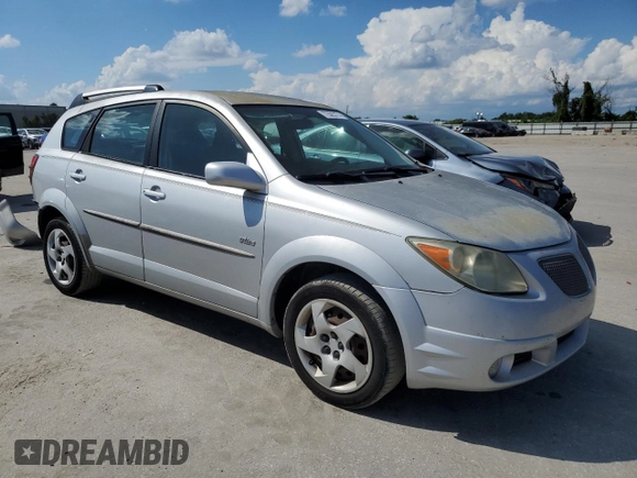 2005 Pontiac Vibe with VIN 5Y2SL63835Z424554, listed as a Copart auction lot 72505774 with 95,178 mi miles and Salvage Title. Bid and sale history available at carsss.com. Image 4.