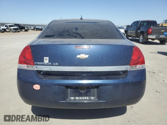 2009 Chevrolet Impala LS with VIN 2G1WB57N891272163, listed as a Copart auction lot 49763015 with 89,780 mi miles and Salvage Title. Bid and sale history available at DreamBid. Image 6.