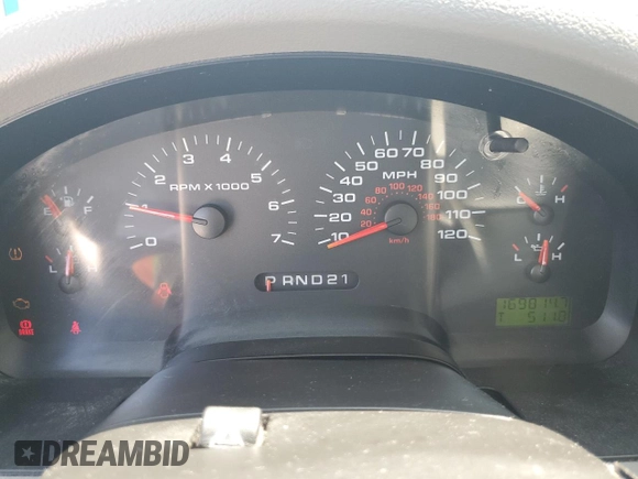 2007 Ford F-150 STX with VIN 1FTRX12W07FB12170, listed as a Copart auction lot 50452015 with 169,814 mi miles and Salvage title. Bid and sale history available at DreamBid. Image 9.
