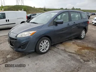 2012 Mazda 5 Sport z VIN JM1CW2BL3C0112195, wystawiony jako Copart lot #59710645 z przebiegiem 111 574 mil mil oraz Czysty tytuł • Clean title. Historia ofert i sprzedaży dostępna na DreamBid. Obrazek 1.