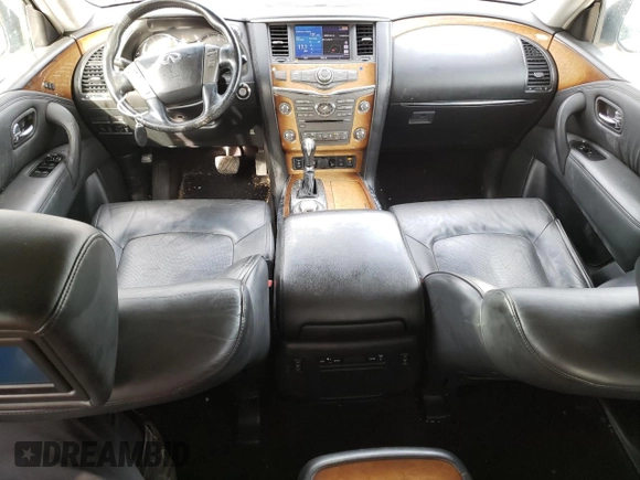 2012 Infiniti QX56 7-passenger with VIN JN8AZ2NE3C9017910, listed as a Copart auction lot 54199494 with 242,851 mi miles and Salvage Title. Bid and sale history available at carsss.com. Image 8.
