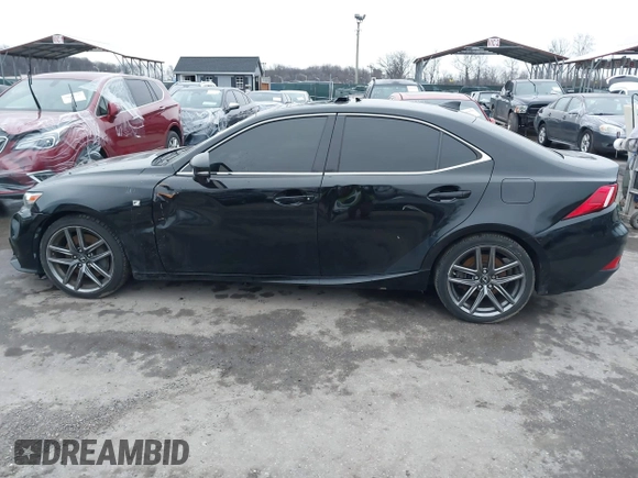2014 Lexus IS 350 with VIN JTHBE1D26E5011864, listed as a IAAI auction lot 38611471 with 7,677 mi miles. Bid and sale history available at carsss.com. Image 14.