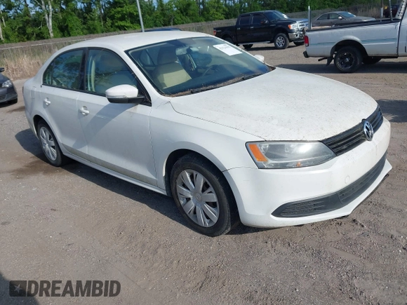 2012 Volkswagen Jetta Sedan SE w/Convenience & Sunroof with VIN 3VWDX7AJ8CM019794, listed as a IAAI auction lot 42124391 with 1 mi miles. Bid and sale history available at carsss.com. Image 1.