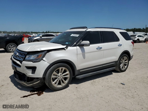 2018 Ford Explorer Limited with VIN 1FM5K7F8XJGA97279, listed as a Copart auction lot 52440625 with 45,679 mi miles and Salvage Title. Bid and sale history available at carsss.com. Image 1.