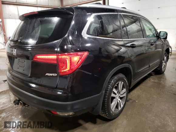 2016 Honda Pilot EX-L with VIN 5FNYF6H58GB011621, listed as a Copart auction lot 51868325 with 89,228 mi miles and Salvage Title. Bid and sale history available at carsss.com. Image 3.