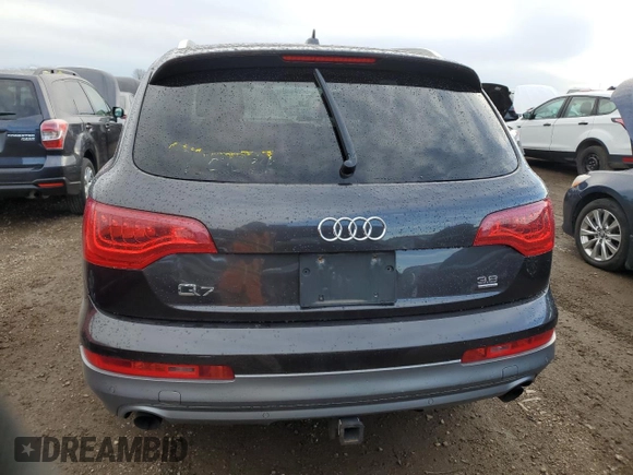 2010 Audi Q7 3.6L Premium Plus with VIN WA1LYAFE5AD008615, listed as a Copart auction lot 80722914 with 0 mi miles and Salvage Title. Bid and sale history available at carsss.com. Image 6.