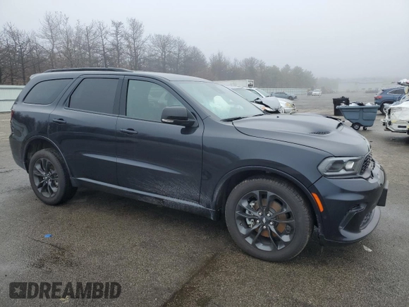 2025 Dodge Durango GT Plus with VIN 1C4RDJDGXSC510043, listed as a Copart auction lot 51793645 with 1,049 mi miles and Salvage title. Bid and sale history available at DreamBid. Image 4.