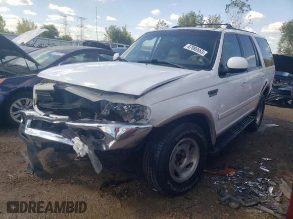 1998 Ford Expedition XLT z VIN 1FMPU18L7WLA74705, wystawiony jako Copart lot #82522704 z przebiegiem 275 355 mil mil oraz Szkoda całkowita • Salvage title. Historia ofert i sprzedaży dostępna na DreamBid. Obrazek 1.