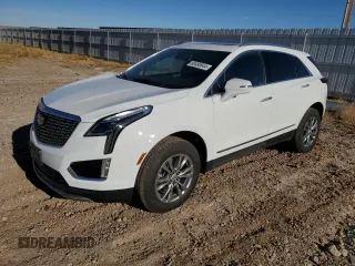 2022 Cadillac XT5 AWD Premium Luxury with VIN 1GYKNDR41NZ124198, listed as a Copart auction lot 80480644 with 54,217 mi miles and Salvage title. Bid and sale history available at DreamBid. Image 1.