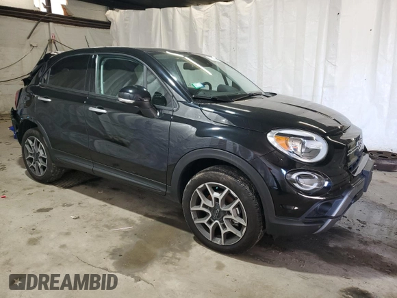 2022 FIAT 500X Trekking with VIN ZFBNF3B14NP971063, listed as a Copart auction lot 73532934 with 22,415 mi miles and Salvage title. Bid and sale history available at DreamBid. Image 4.