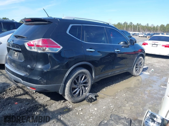 2016 Nissan Rogue SV with VIN 5N1AT2MT7GC738989, listed as a IAAI auction lot 41434425 with 166,021 mi miles. Bid and sale history available at carsss.com. Image 4.
