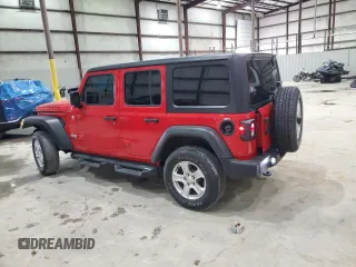 2019 Jeep Wrangler Unlimited Sport S with VIN 1C4HJXDG2KW646608, listed as a Copart auction lot 58535105 with 111,230 mi miles and Salvage title. Bid and sale history available at DreamBid. Image 2.