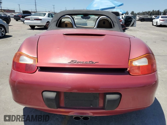 2001 Porsche Boxster with VIN WP0CA29851U623400, listed as a Copart auction lot 62940895 with 102,734 mi miles and Salvage title. Bid and sale history available at DreamBid. Image 6.