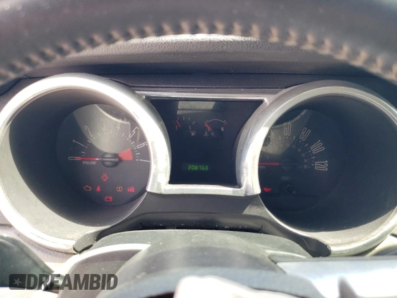 2008 Ford Mustang Deluxe with VIN 1ZVHT80N285191064, listed as a Copart auction lot 57862245 with 208,768 mi miles and Salvage title. Bid and sale history available at DreamBid. Image 9.