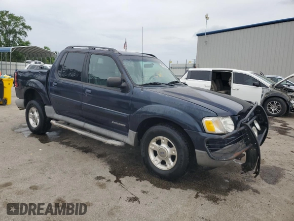 2001 Ford Explorer Sport Trac with VIN 1FMZU67E11UB01604, listed as a Copart auction lot 57581825 with 211,905 mi miles and Salvage title. Bid and sale history available at DreamBid. Image 4.