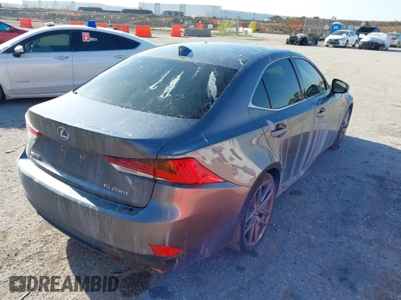 2017 Lexus IS 200t with VIN JTHBA1D2XH5041837, listed as a IAAI auction lot 41973345 with 79,850 mi miles and . Bid and sale history available at DreamBid. Image 6.