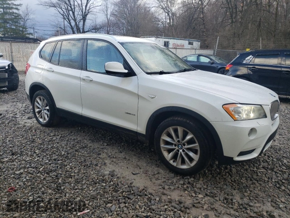 2014 BMW X3 xDrive28i with VIN 5UXWX9C50E0D14502, listed as a Copart auction lot 49828615 with 140,355 mi miles and Clean Title. Bid and sale history available at DreamBid. Image 4.