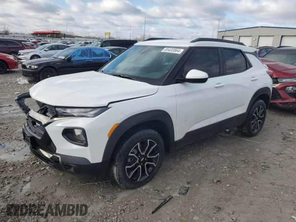 2023 Chevrolet TrailBlazer ACTIV with VIN KL79MSSL0PB035762, listed as a Copart auction lot 85432864 with 37,922 mi miles and Salvage Title. Bid and sale history available at DreamBid. Image 1.