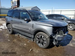 2021 Ford Bronco Sport Outer Banks with VIN 3FMCR9C66MRA68764, listed as a Copart auction lot 45428235 with 42,947 mi miles and Salvage Title. Bid and sale history available at carsss.com. Image 4.