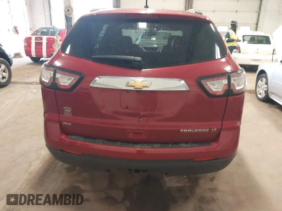 2013 Chevrolet Traverse LT with VIN 1GNKVJKDXDJ185830, listed as a IAAI auction lot 42142542 with 218,069 mi miles and . Bid and sale history available at DreamBid. Image 6.