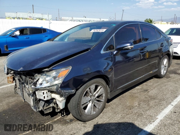 2010 Lexus HS with VIN JTHBB1BA6A2035497, listed as a Copart auction lot 74282974 with 204,367 mi miles and Salvage Title. Bid and sale history available at carsss.com. Image 1.