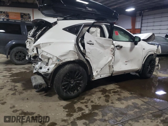 2022 Lexus NX with VIN 2T2KGCEZ0NC001624, listed as a Copart auction lot 44261333 with Not Provided miles. Bid and sale history available at carsss.com. Image 3.