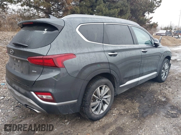 2019 Hyundai Santa Fe Limited with VIN 5NMS5CAD5KH130761, listed as a IAAI auction lot 41473255 with 61,344 mi miles. Bid and sale history available at carsss.com. Image 4.
