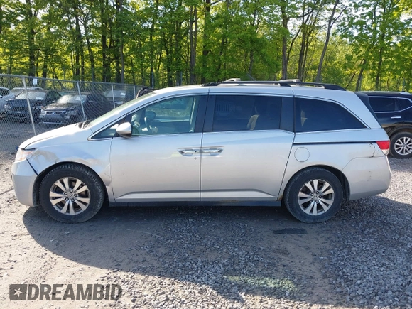 2014 Honda Odyssey EX-L with VIN 5FNRL5H61EB128311, listed as a IAAI auction lot 42334932 with 270,135 mi miles and . Bid and sale history available at DreamBid. Image 13.