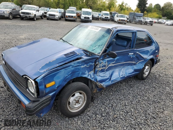 1980 Honda Civic with VIN SRC1025751, listed as a Copart auction lot 75863494 with 91,866 mi miles and Salvage title. Bid and sale history available at DreamBid. Image 1.