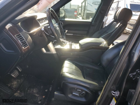 2014 Land Rover Range Rover Supercharged with VIN SALGS2EF1EA134544, listed as a Copart auction lot 89389965 with 168,103 mi miles and Salvage Title. Bid and sale history available at carsss.com. Image 7.