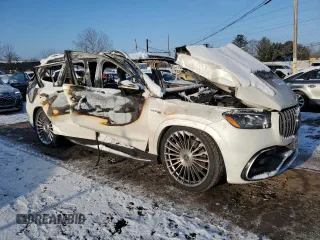 2021 Mercedes-Benz GLS 63 AMG with VIN 4JGFF8KE7MA559976, listed as a Copart auction lot 88466545 with Not Provided miles and Salvage Title. Bid and sale history available at DreamBid. Image 4.