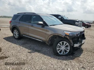 2021 Ford Explorer XLT with VIN 1FMSK7DH2MGA04636, listed as a Copart auction lot 54262005 with 55,575 mi miles and Salvage Title. Bid and sale history available at carsss.com. Image 4.