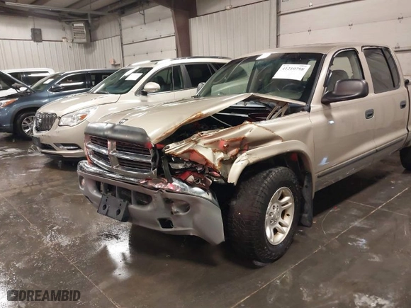 2004 Dodge Dakota SLT with VIN 1D7HL48N04S536819, listed as a IAAI auction lot 41210798 with 140,965 mi miles. Bid and sale history available at carsss.com. Image 6.