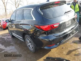 2019 Infiniti QX60 LUXE with VIN 5N1DL0MN4KC549132, listed as a IAAI auction lot 41786547 with 125,631 mi miles. Bid and sale history available at carsss.com. Image 3.