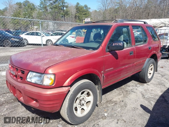 2000 Isuzu Rodeo S with VIN 4S2CK58W5Y4342386, listed as a IAAI auction lot 41778995 with 221,718 mi miles and . Bid and sale history available at DreamBid. Image 2.