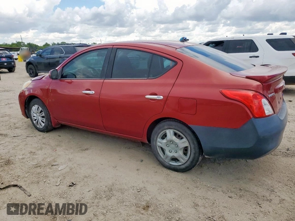 2013 Nissan Versa SV with VIN 3N1CN7AP4DL821696, listed as a Copart auction lot 62161375 with 165,579 mi miles and Salvage title. Bid and sale history available at DreamBid. Image 2.