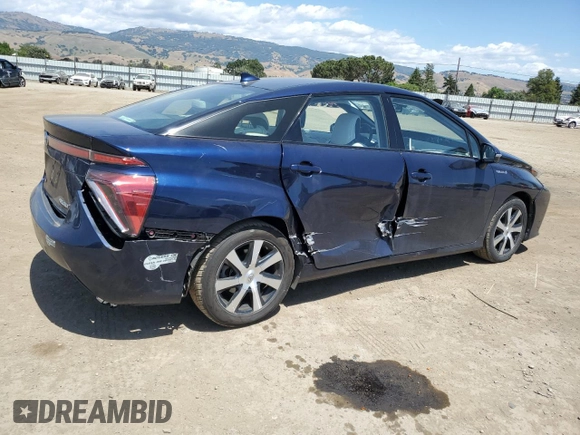 2017 Toyota Mirai with VIN JTDBVRBD9HA001930, listed as a Copart auction lot 57167705 with 57,842 mi miles and Salvage title. Bid and sale history available at DreamBid. Image 3.
