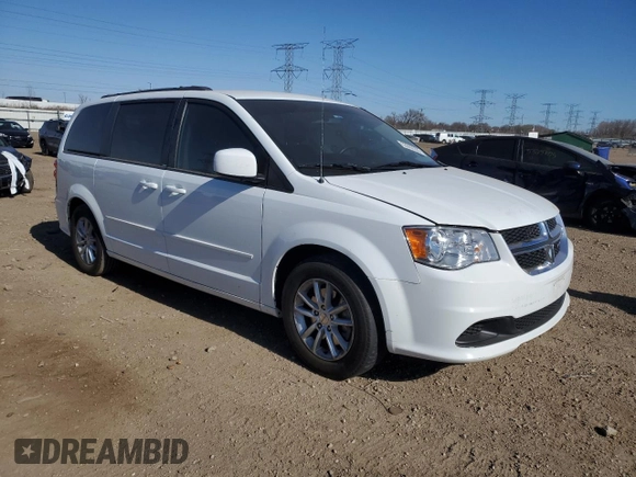2014 Dodge Grand Caravan SXT with VIN 2C4RDGCG8ER283953, listed as a Copart auction lot 53002295 with Not Provided miles and Salvage Title. Bid and sale history available at DreamBid. Image 4.