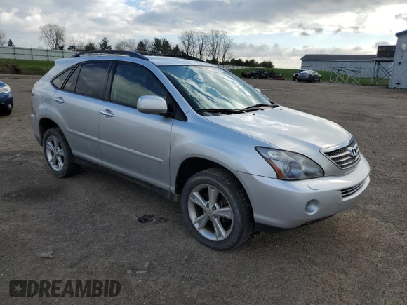 2008 Lexus RX 400h with VIN JTJHW31U282062663, listed as a Copart auction lot 53675635 with 307,202 mi miles and Clean Title. Bid and sale history available at DreamBid. Image 4.
