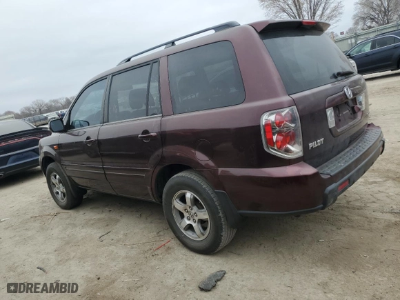 2007 Honda Pilot EX-L with VIN 2HKYF18757H503917, listed as a Copart auction lot 47623645 with 308,568 mi miles and Salvage Title. Bid and sale history available at carsss.com. Image 2.
