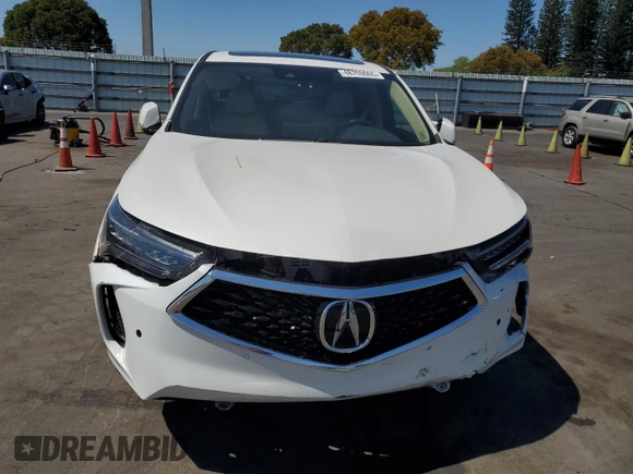 2023 Acura RDX Technology with VIN 5J8TC1H51PL004739, listed as a Copart auction lot 48769065 with 7,701 mi miles and Salvage title. Bid and sale history available at DreamBid. Image 5.