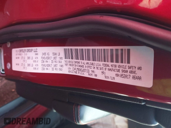 2014 Jeep Cherokee Trailhawk with VIN 1C4PJMBS0EW257133, listed as a IAAI auction lot 41446095 with 82,285 mi miles and . Bid and sale history available at DreamBid. Image 9.