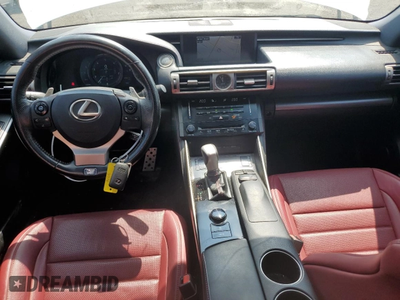 2014 Lexus IS 250 with VIN JTHCF1D27E5010658, listed as a Copart auction lot 60253565 with 246,675 mi miles and Salvage title. Bid and sale history available at DreamBid. Image 8.
