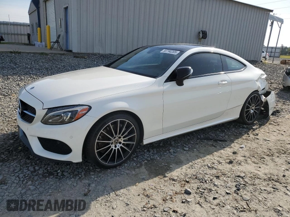 2018 Mercedes-Benz C 300 with VIN WDDWJ4JB7JF736453, listed as a Copart auction lot 50790205 with 67,575 mi miles and Salvage Title. Bid and sale history available at carsss.com. Image 1.
