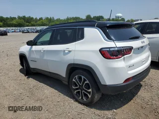 2023 Jeep Compass Limited z VIN 3C4NJDCNXPT567573, wystawiony jako Copart lot #59414545 z przebiegiem 13 504 mil mil oraz Szkoda całkowita • Salvage title. Historia ofert i sprzedaży dostępna na DreamBid. Obrazek 2.