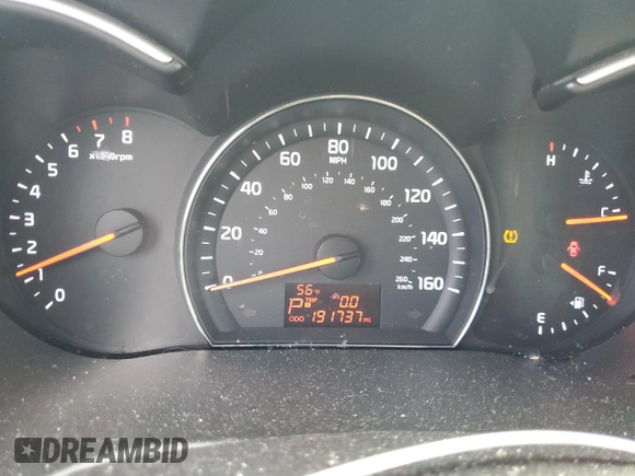 2014 Kia Sorento LX with VIN 5XYKT4A69EG434283, listed as a Copart auction lot 42693325 with 191,737 mi miles and Salvage Title. Bid and sale history available at carsss.com. Image 9.